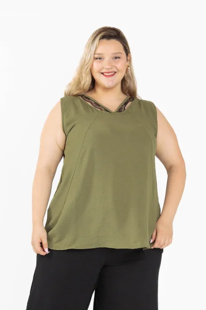 Musculosa de cey con puntilla